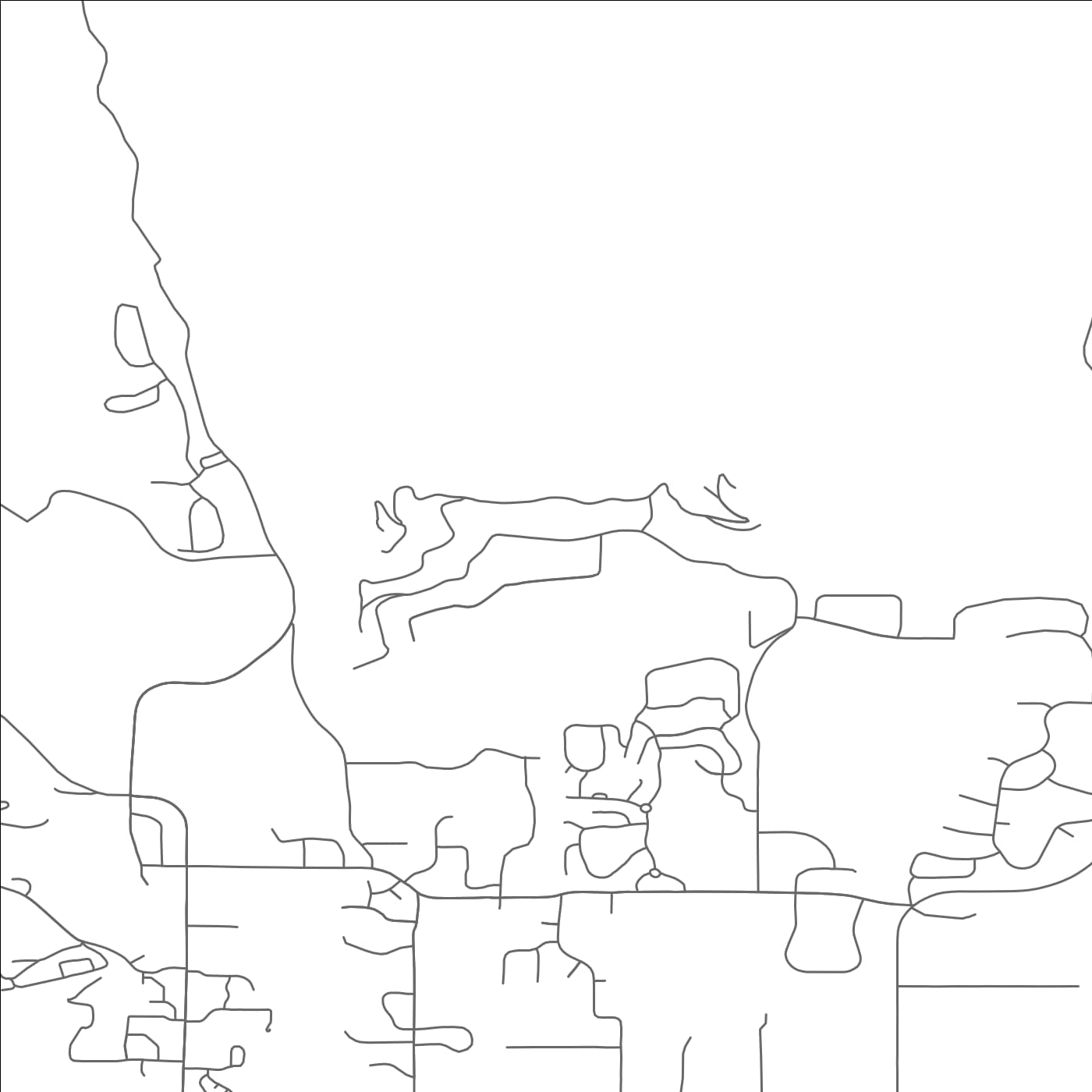 ROAD MAP OF INTERLAKEN, UTAH BY MAPBAKES