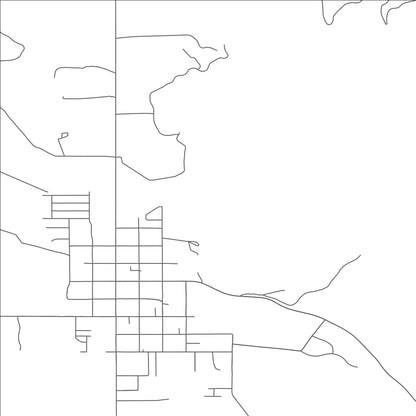 ROAD MAP OF KAMAS, UTAH BY MAPBAKES