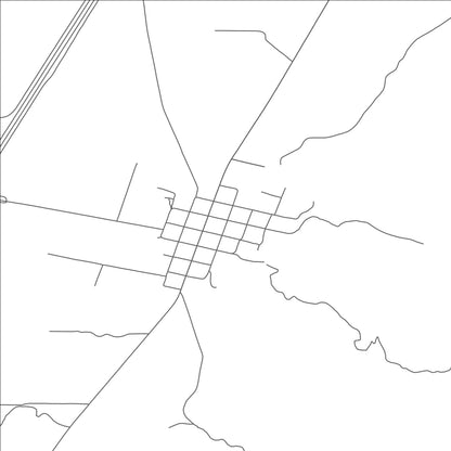 ROAD MAP OF KANARRAVILLE, UTAH BY MAPBAKES