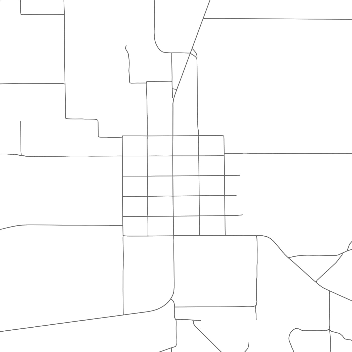 ROAD MAP OF KANOSH, UTAH BY MAPBAKES