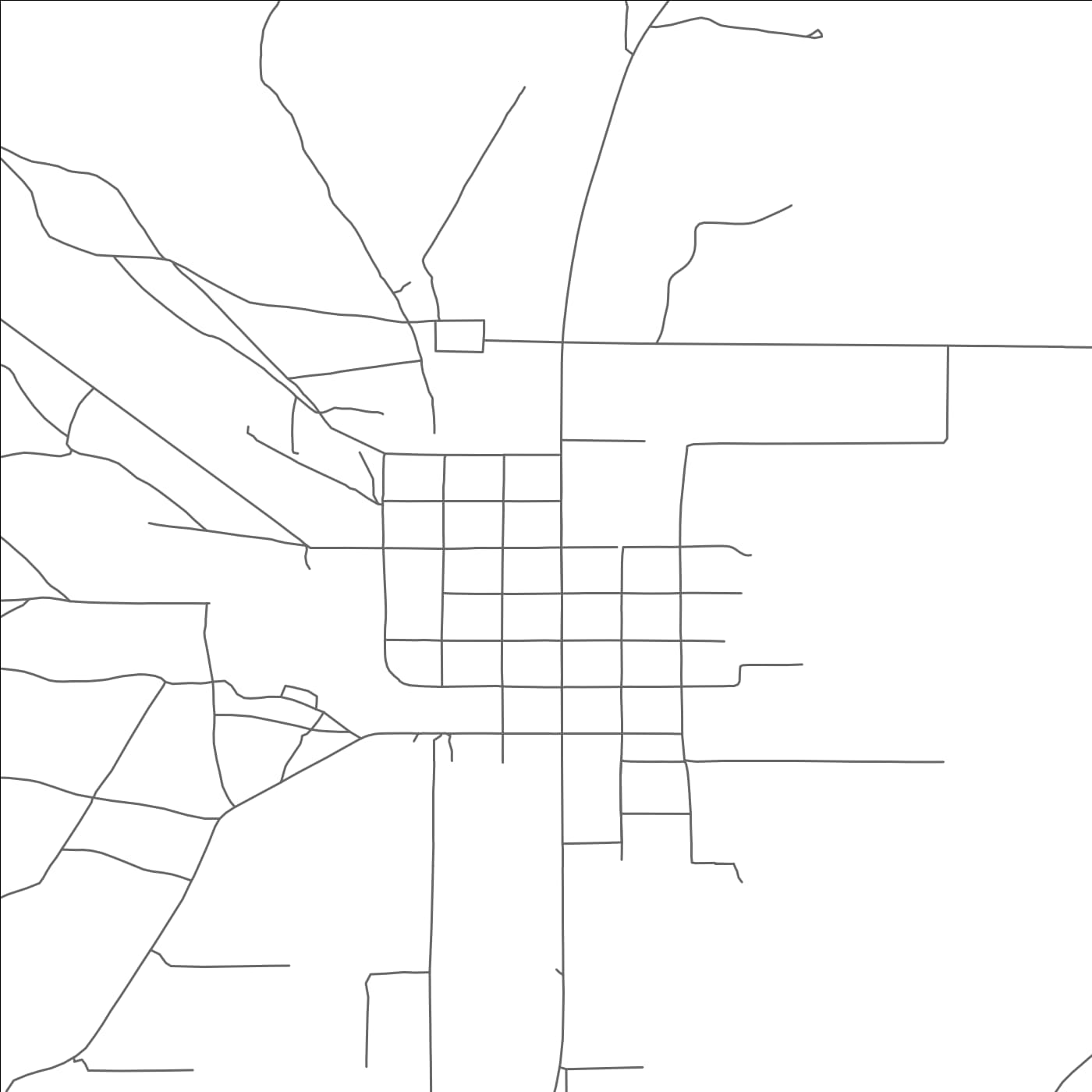 ROAD MAP OF KOOSHAREM, UTAH BY MAPBAKES