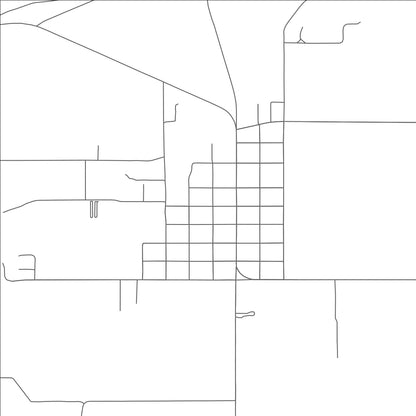 ROAD MAP OF LOA, UTAH BY MAPBAKES