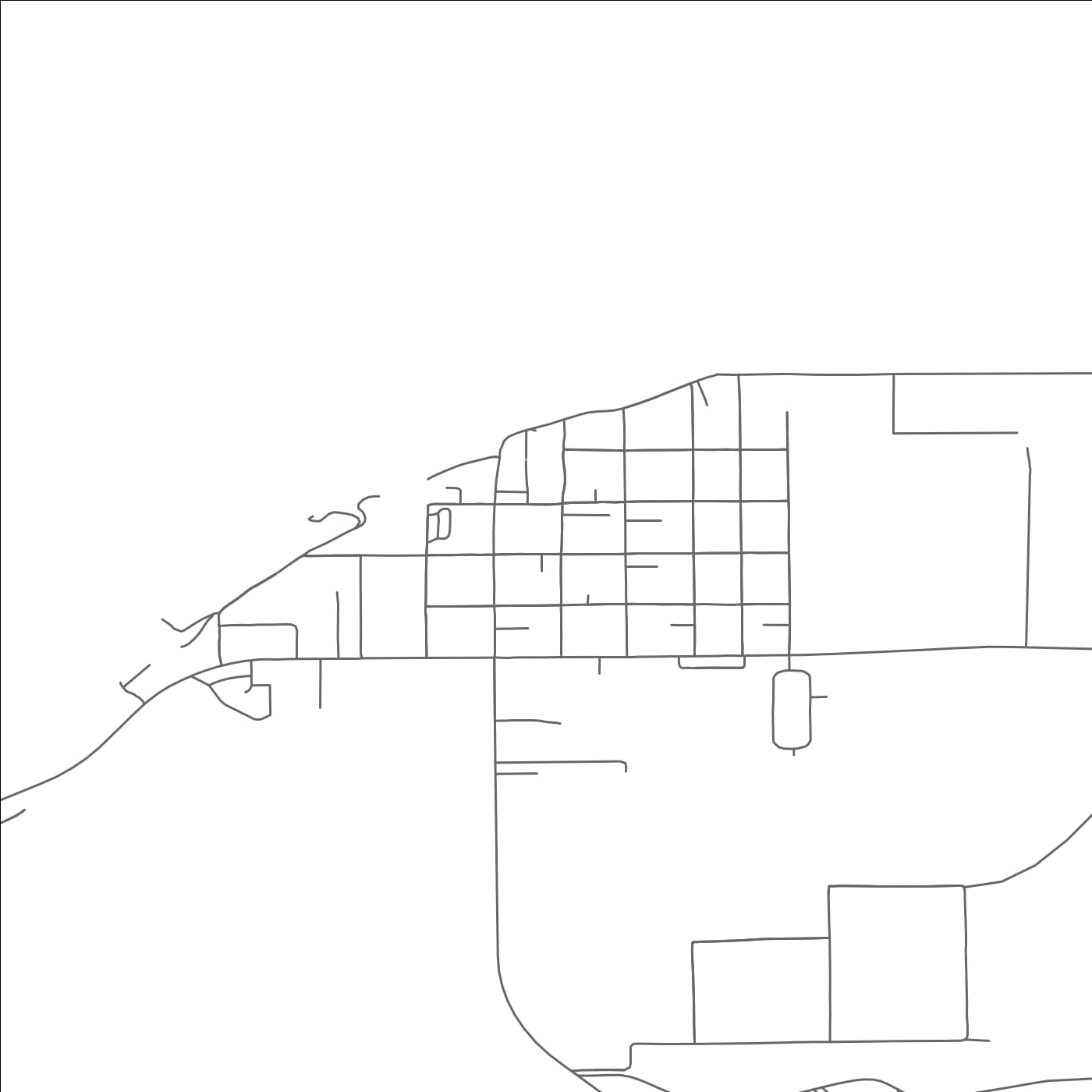 ROAD MAP OF MANILA, UTAH BY MAPBAKES