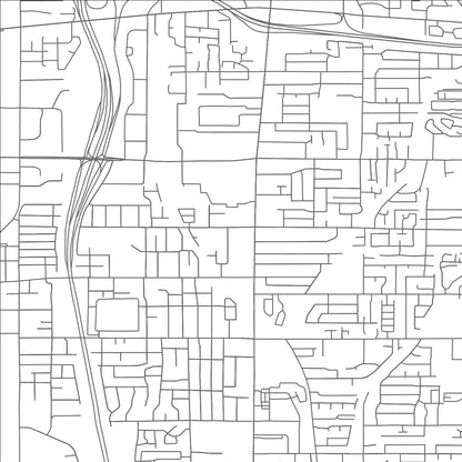 ROAD MAP OF MIDVALE, UTAH BY MAPBAKES