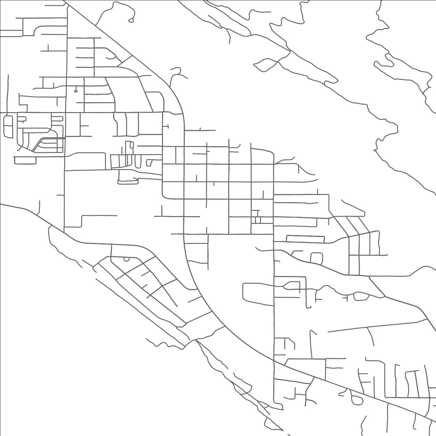 ROAD MAP OF MOAB, UTAH BY MAPBAKES