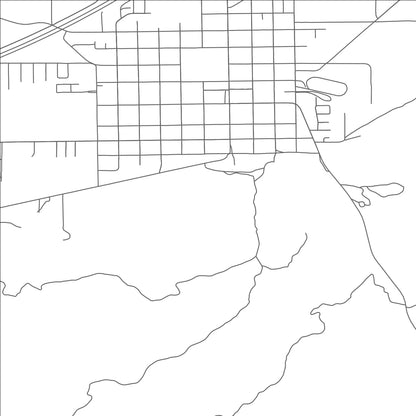 ROAD MAP OF PAROWAN, UTAH BY MAPBAKES