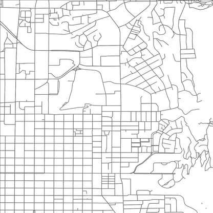 ROAD MAP OF PROVO, UTAH BY MAPBAKES