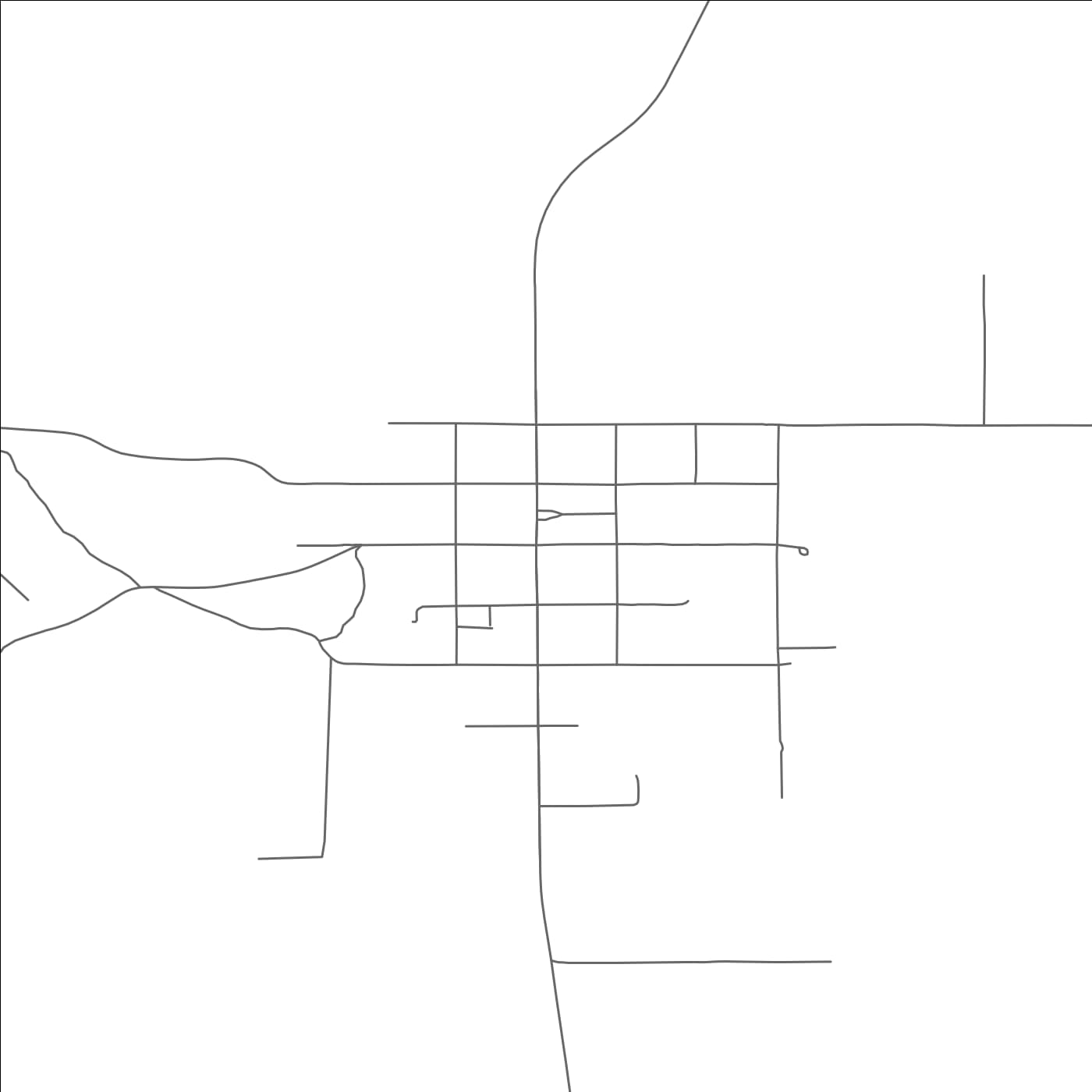 ROAD MAP OF RANDOLPH, UTAH BY MAPBAKES