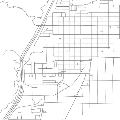 ROAD MAP OF RICHFIELD, UTAH BY MAPBAKES