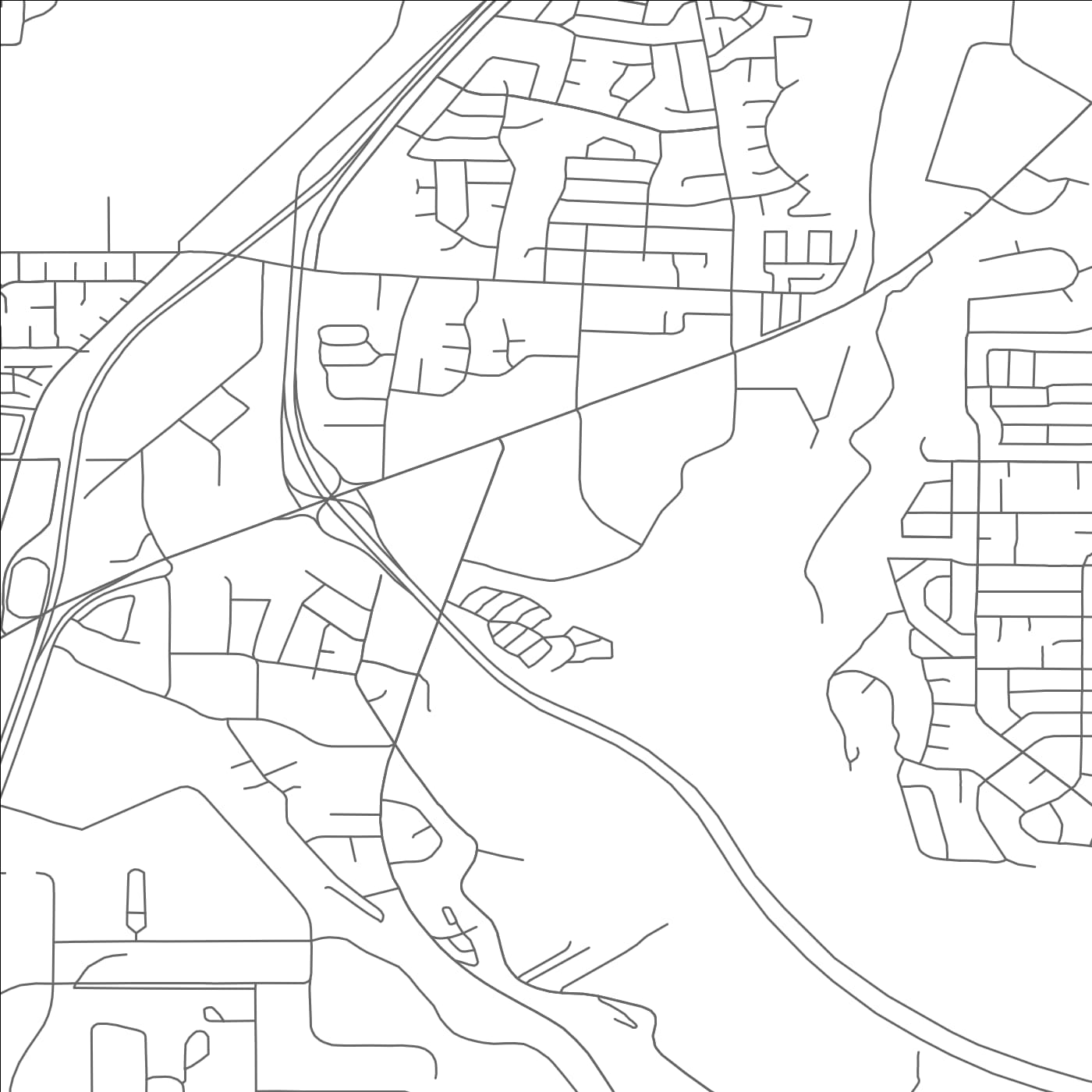 ROAD MAP OF RIVERDALE, UTAH BY MAPBAKES