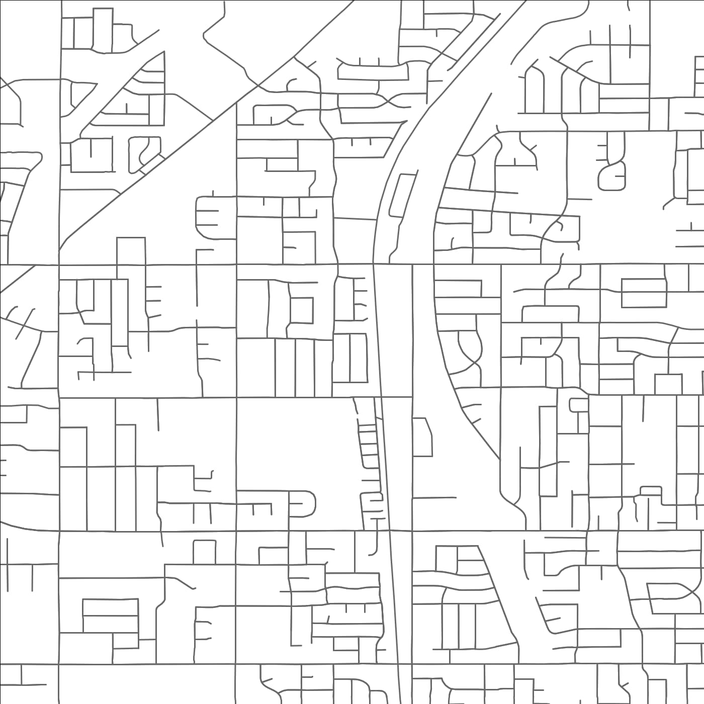 ROAD MAP OF ROY, UTAH BY MAPBAKES