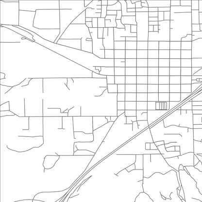 ROAD MAP OF SANTAQUIN, UTAH BY MAPBAKES