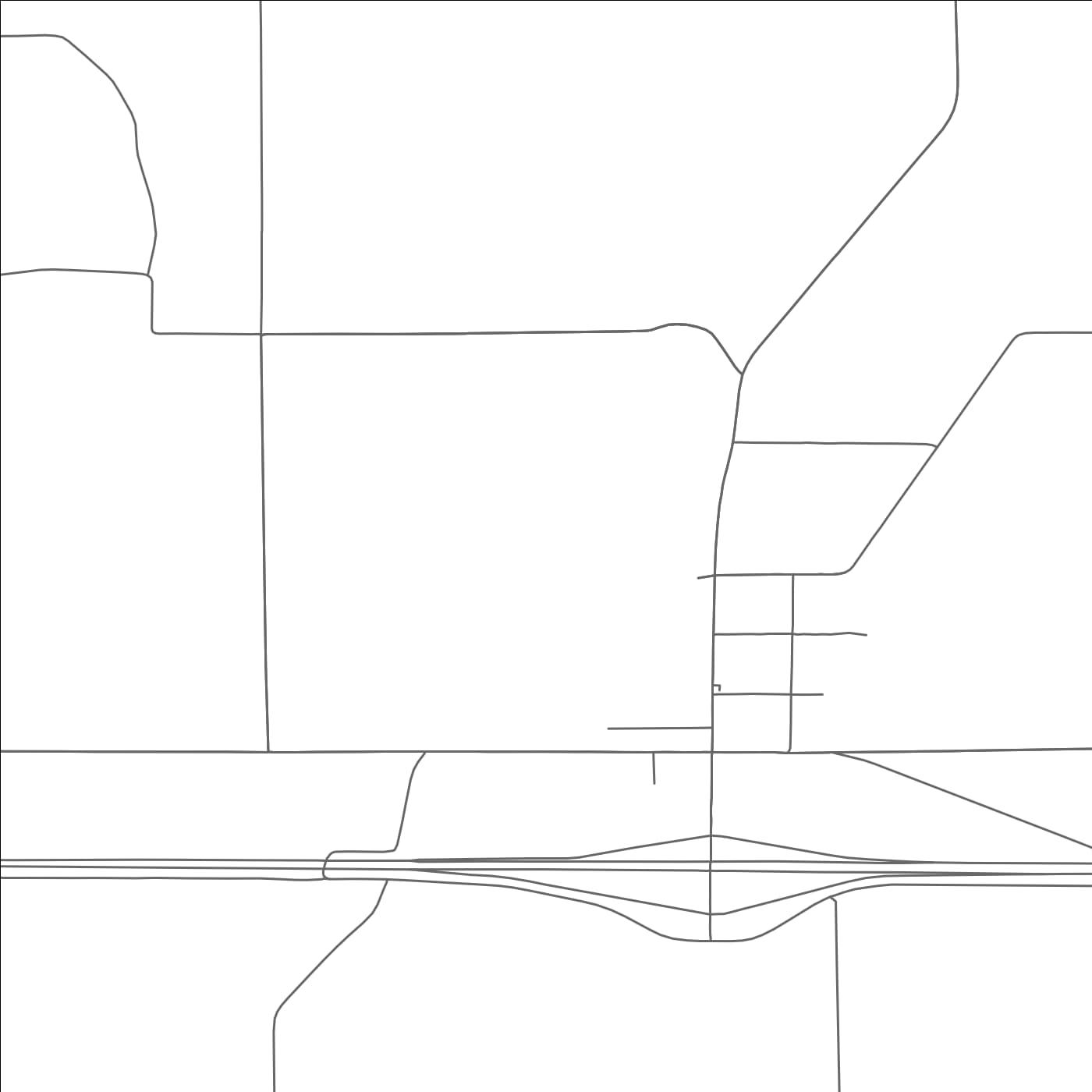 ROAD MAP OF SNOWVILLE, UTAH BY MAPBAKES