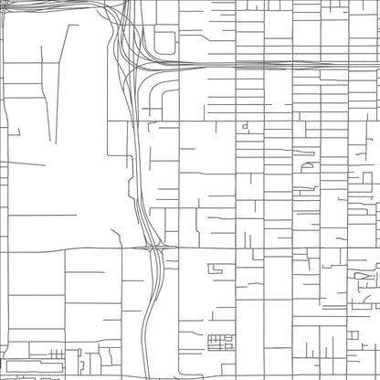 ROAD MAP OF SOUTH SALT LAKE, UTAH BY MAPBAKES