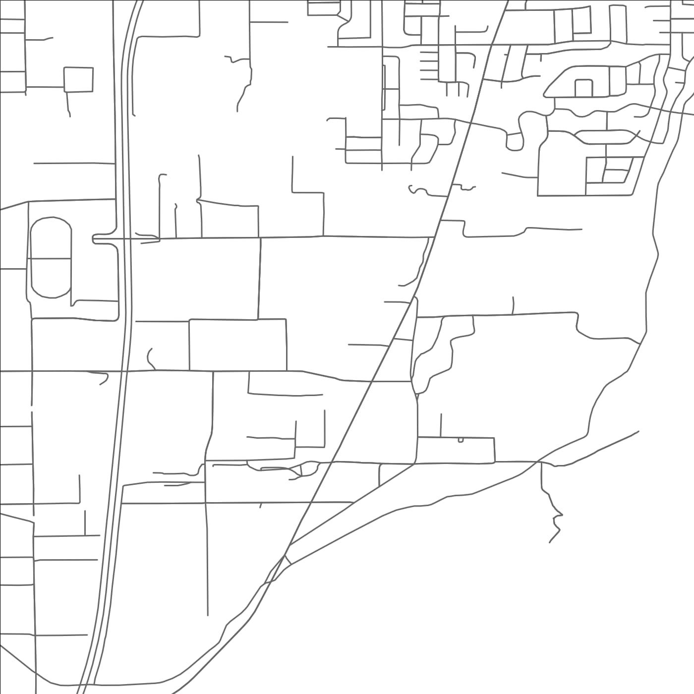 ROAD MAP OF SPRING LAKE, UTAH BY MAPBAKES