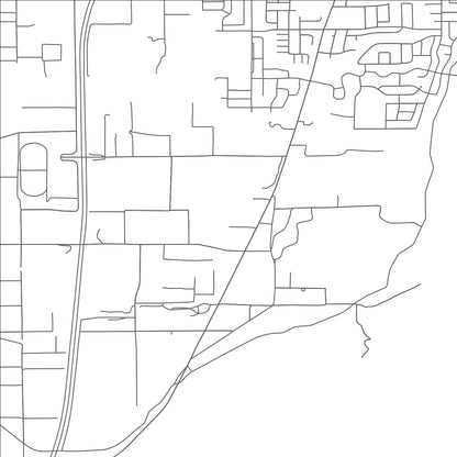 ROAD MAP OF SPRING LAKE, UTAH BY MAPBAKES