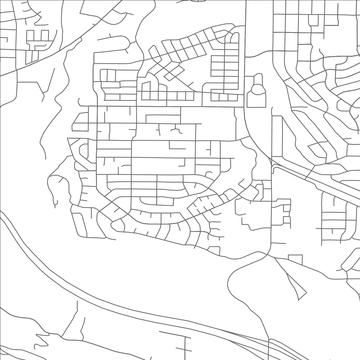 ROAD MAP OF WASHINGTON TERRACE, UTAH BY MAPBAKES