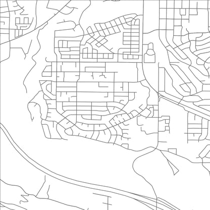 ROAD MAP OF WASHINGTON TERRACE, UTAH BY MAPBAKES