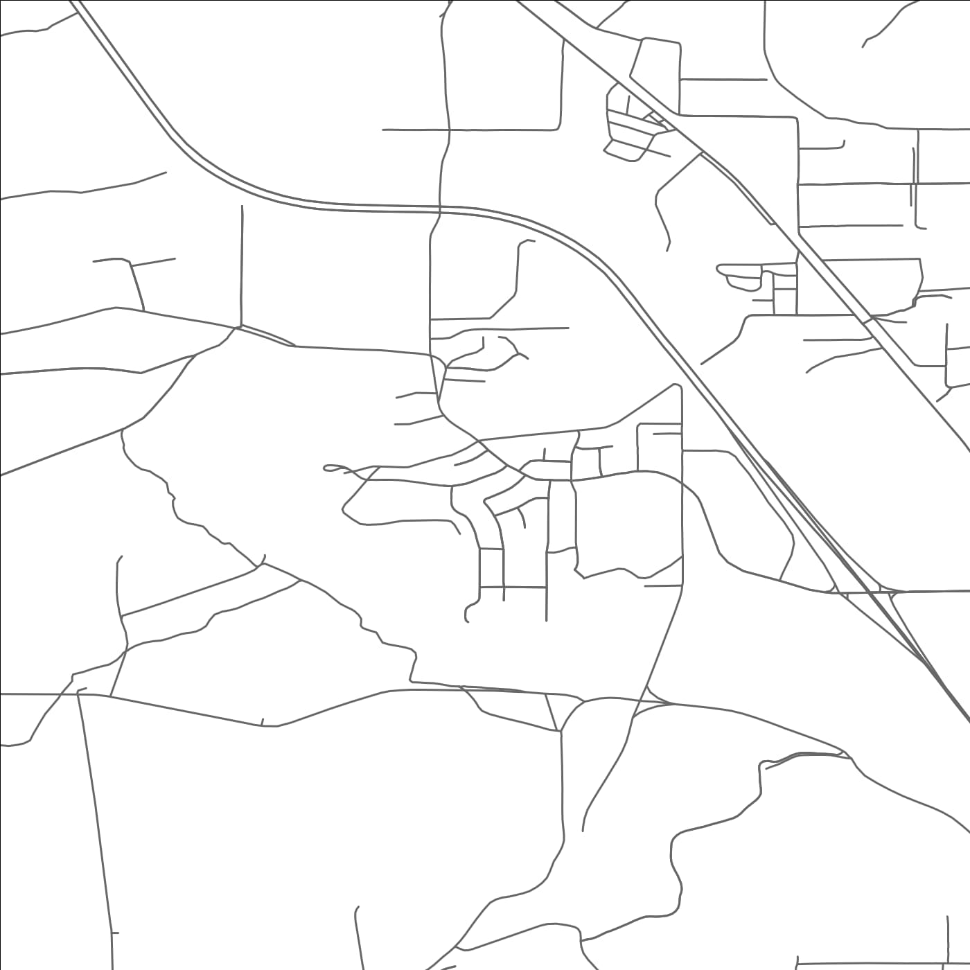 ROAD MAP OF WEST WOOD, UTAH BY MAPBAKES