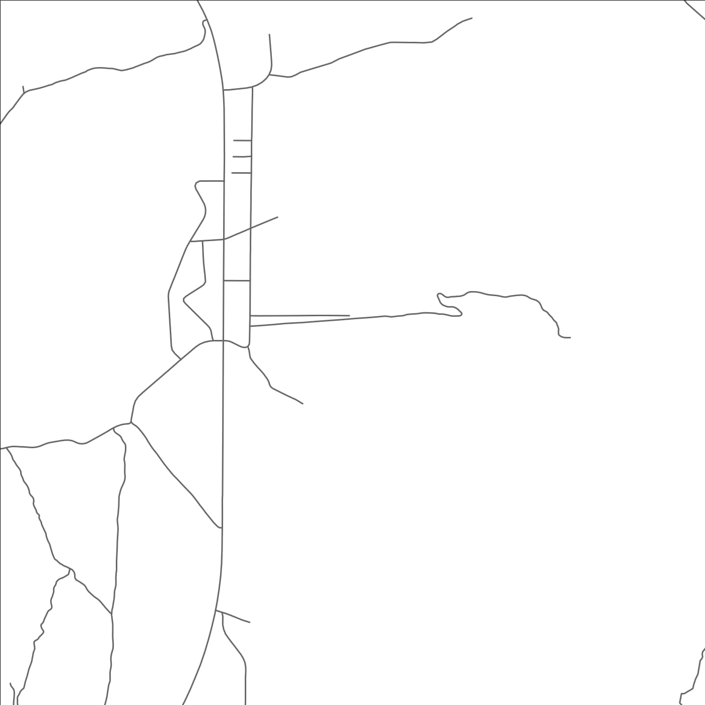 ROAD MAP OF WHITE MESA, UTAH BY MAPBAKES