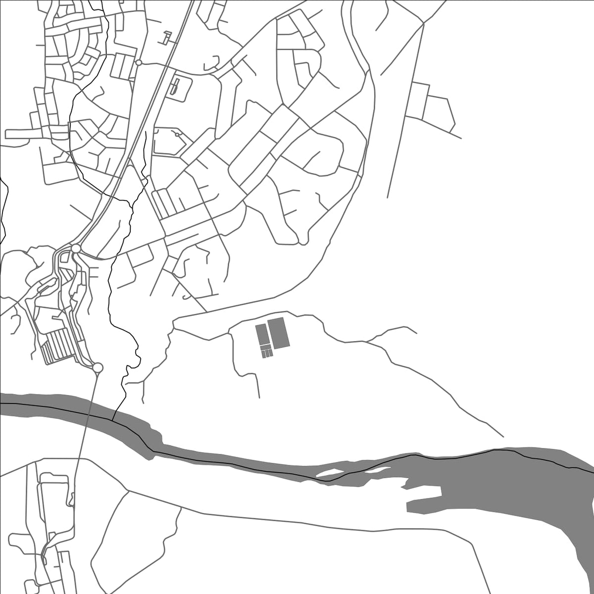 ROAD MAP OF BEITBRIDGE, ZIMBABWE BY MAPBAKES