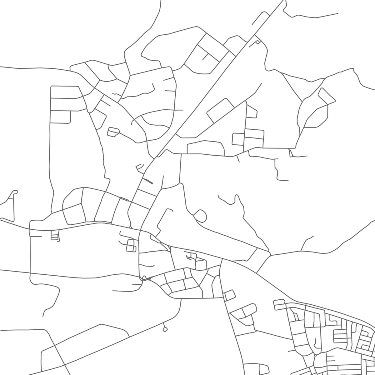 ROAD MAP OF BINDURA, ZIMBABWE BY MAPBAKES