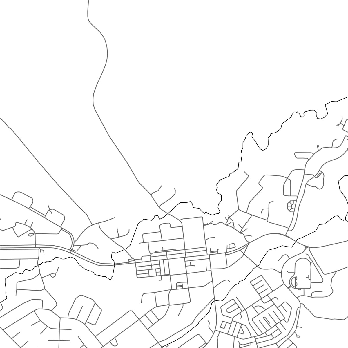 ROAD MAP OF CHINHOYI, ZIMBABWE BY MAPBAKES