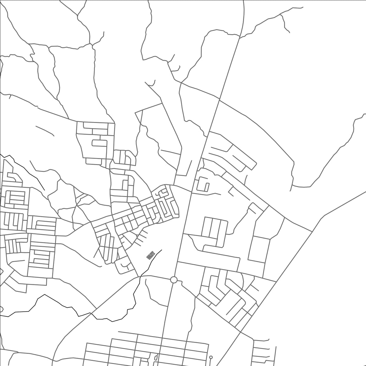 ROAD MAP OF CHIVHU, ZIMBABWE BY MAPBAKES