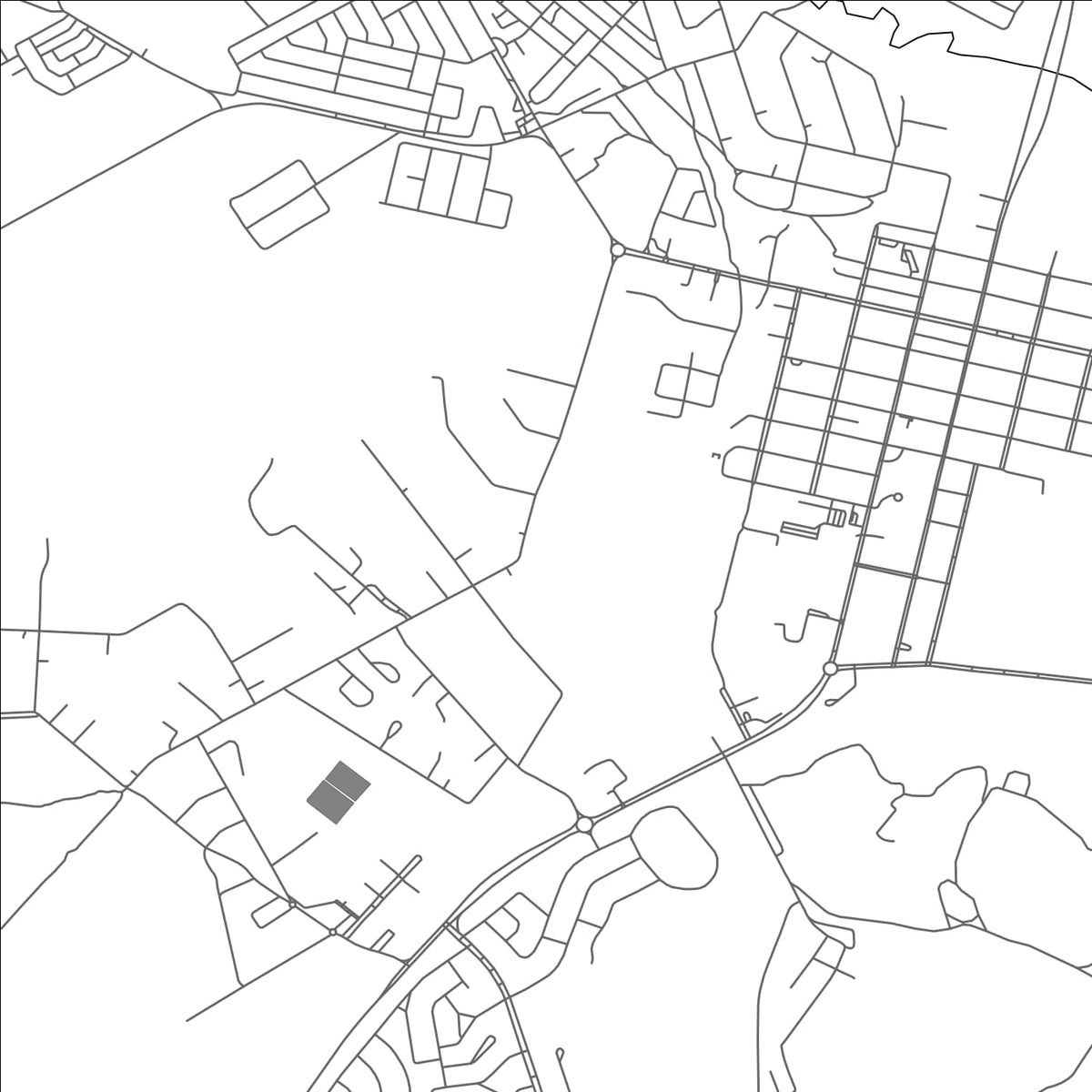 ROAD MAP OF GWERU, ZIMBABWE BY MAPBAKES