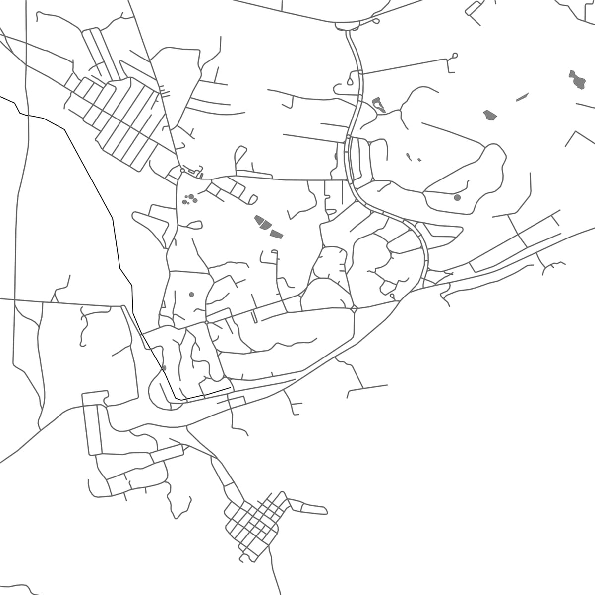 ROAD MAP OF HWANGE, ZIMBABWE BY MAPBAKES