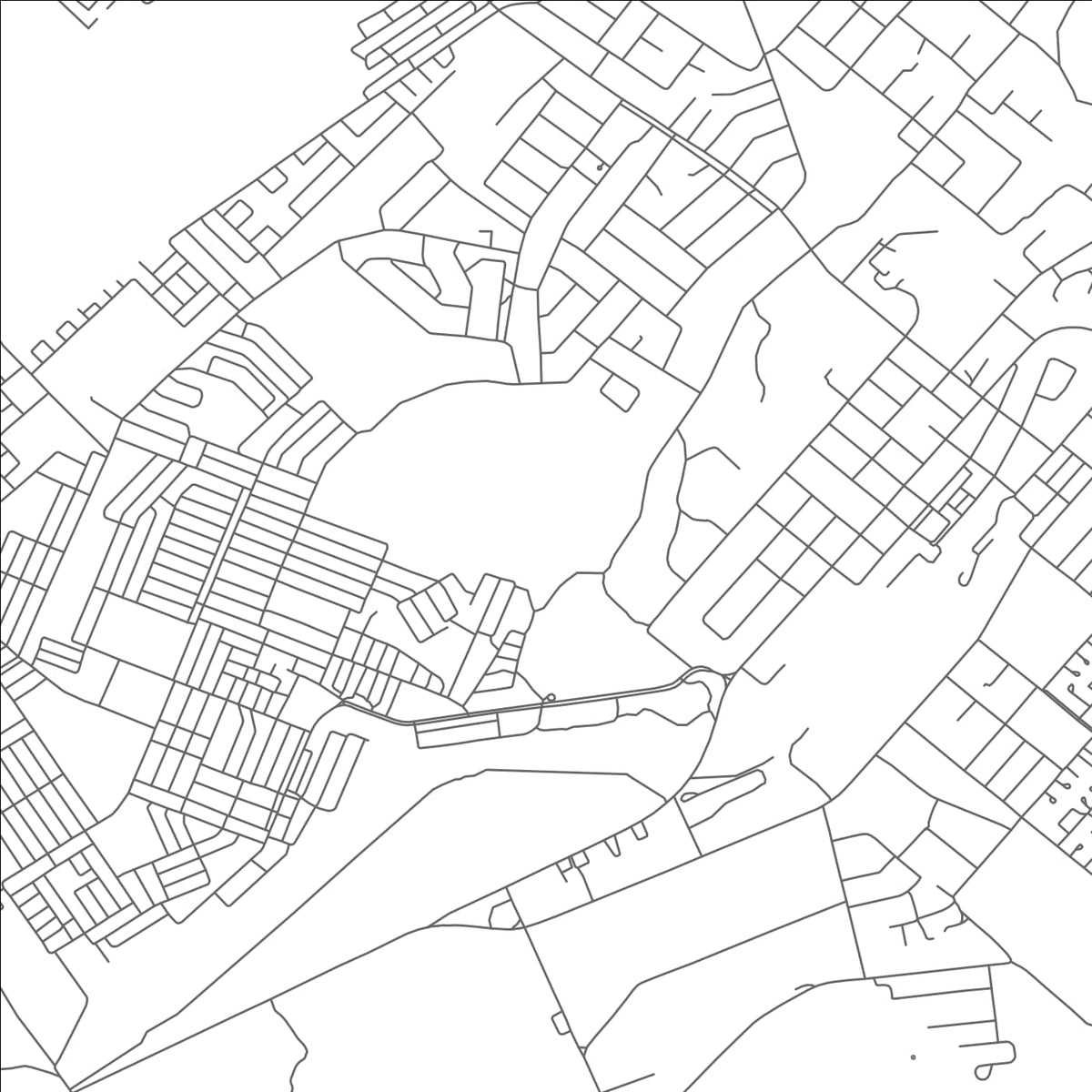 ROAD MAP OF KADOMA, ZIMBABWE BY MAPBAKES