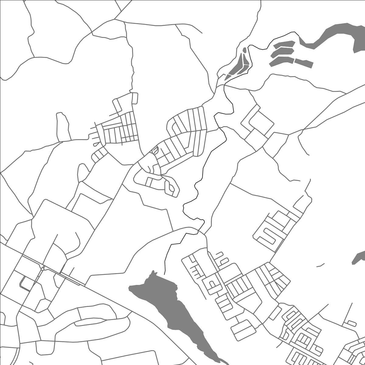 ROAD MAP OF KAROI, ZIMBABWE BY MAPBAKES