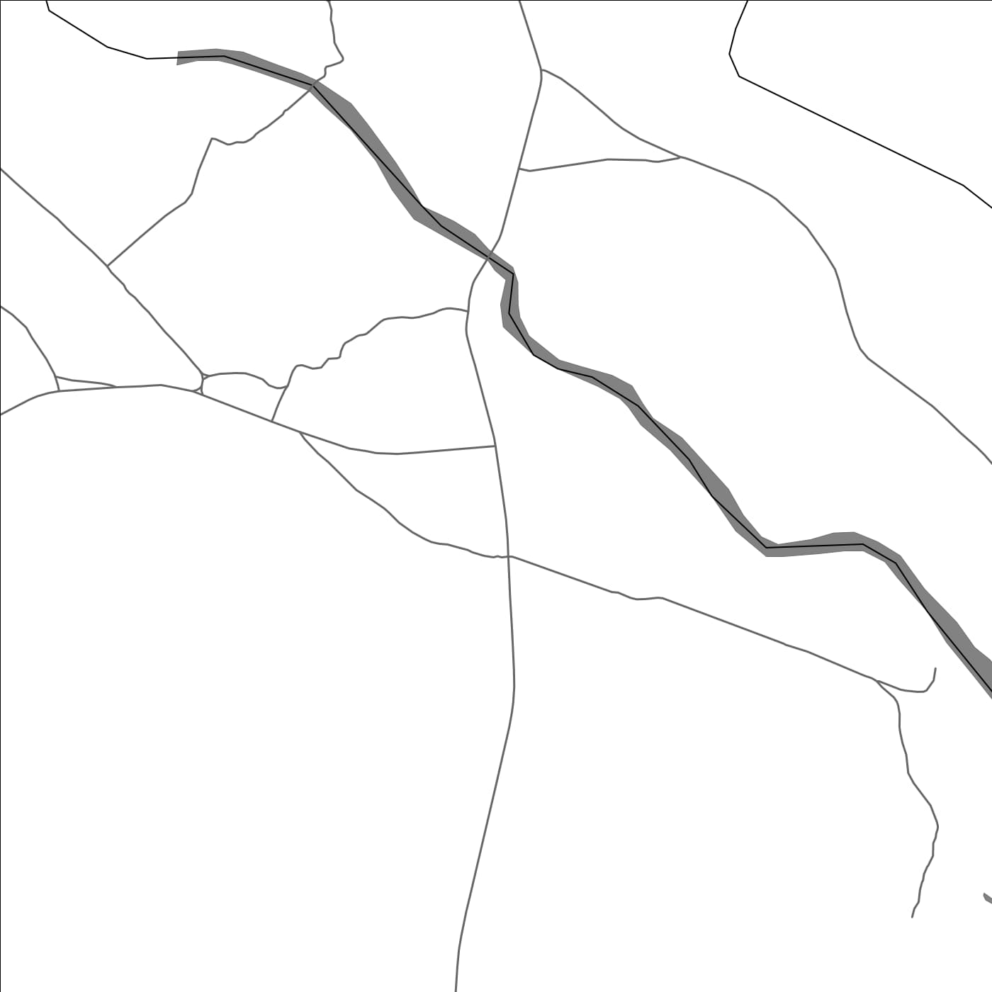 ROAD MAP OF KEZI, ZIMBABWE BY MAPBAKES