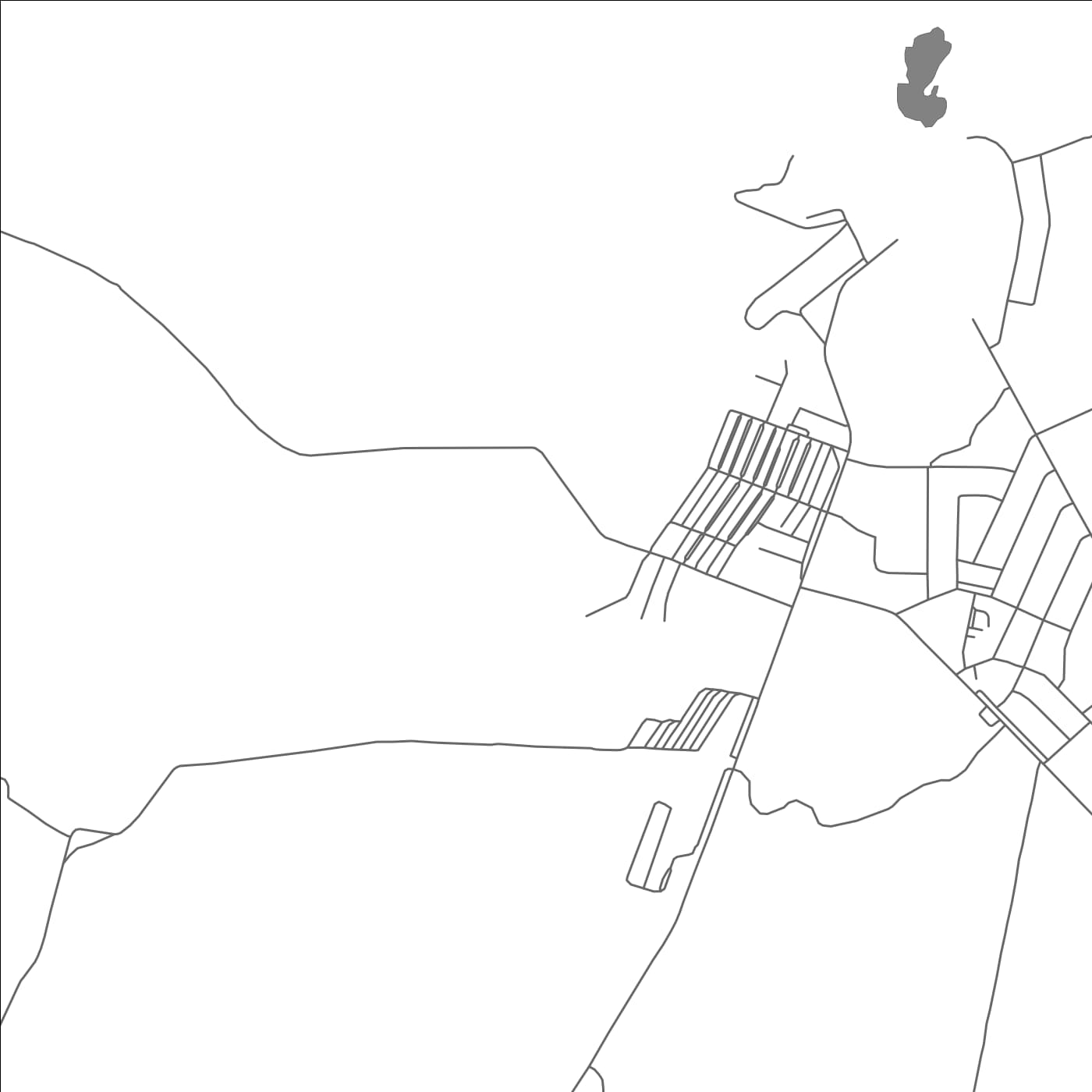 ROAD MAP OF MHANGURA, ZIMBABWE BY MAPBAKES