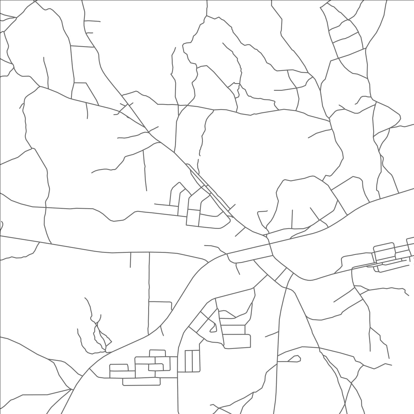 ROAD MAP OF MUTOKO, ZIMBABWE BY MAPBAKES