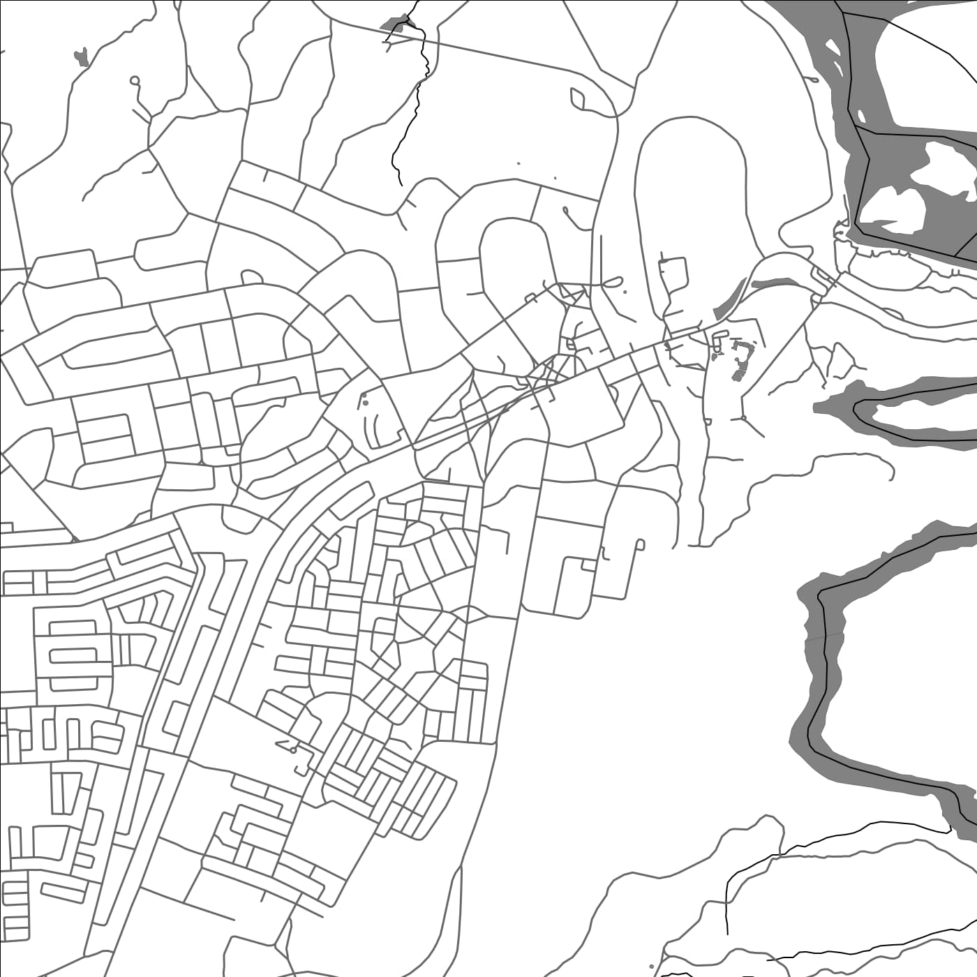 ROAD MAP OF VICTORIA FALLS, ZIMBABWE BY MAPBAKES