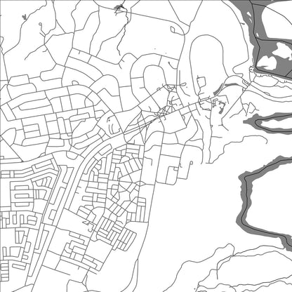 ROAD MAP OF VICTORIA FALLS, ZIMBABWE BY MAPBAKES