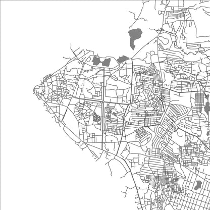 ROAD MAP OF BUBUBU, TANZANIA BY MAPBAKES