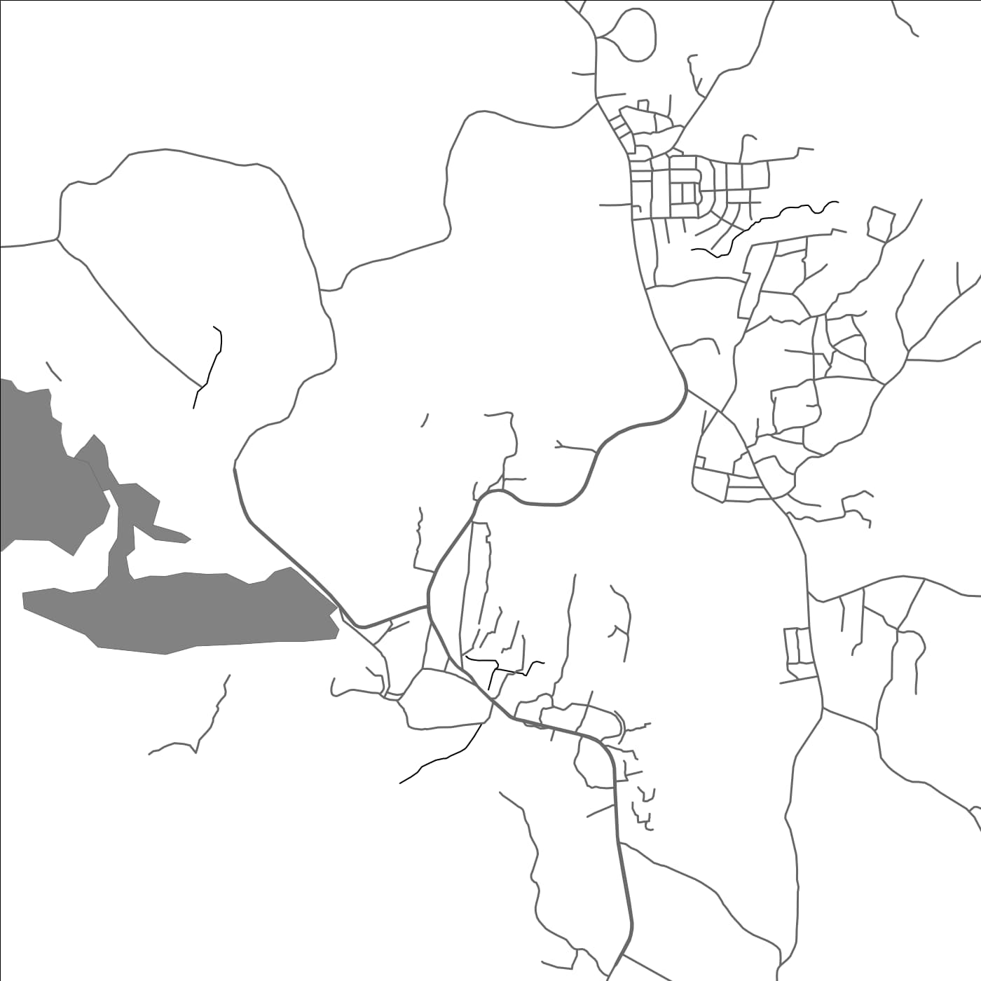 ROAD MAP OF CHAKE CHAKE, TANZANIA BY MAPBAKES