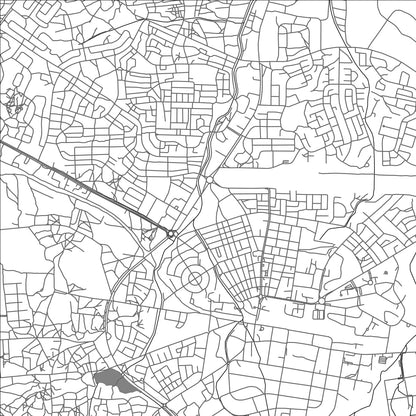 ROAD MAP OF DODOMA, TANZANIA BY MAPBAKES