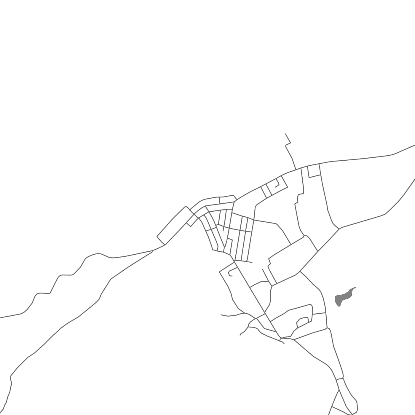 ROAD MAP OF HANDENI, TANZANIA BY MAPBAKES