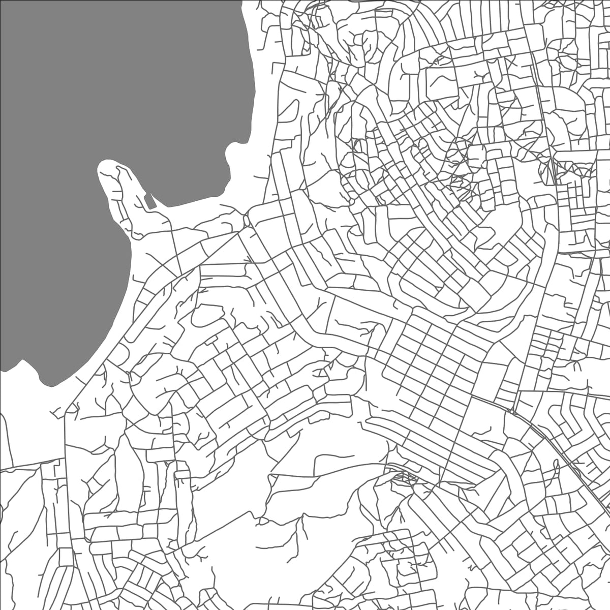 ROAD MAP OF KIGOMA, TANZANIA BY MAPBAKES