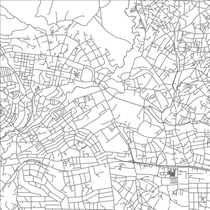 ROAD MAP OF MBEYA, TANZANIA BY MAPBAKES