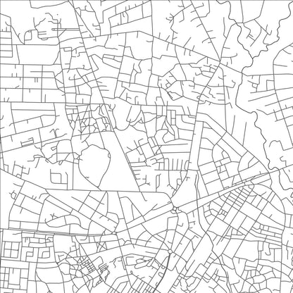 ROAD MAP OF MOSHI, TANZANIA BY MAPBAKES