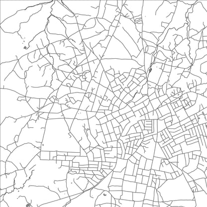 ROAD MAP OF MUGUMU, TANZANIA BY MAPBAKES