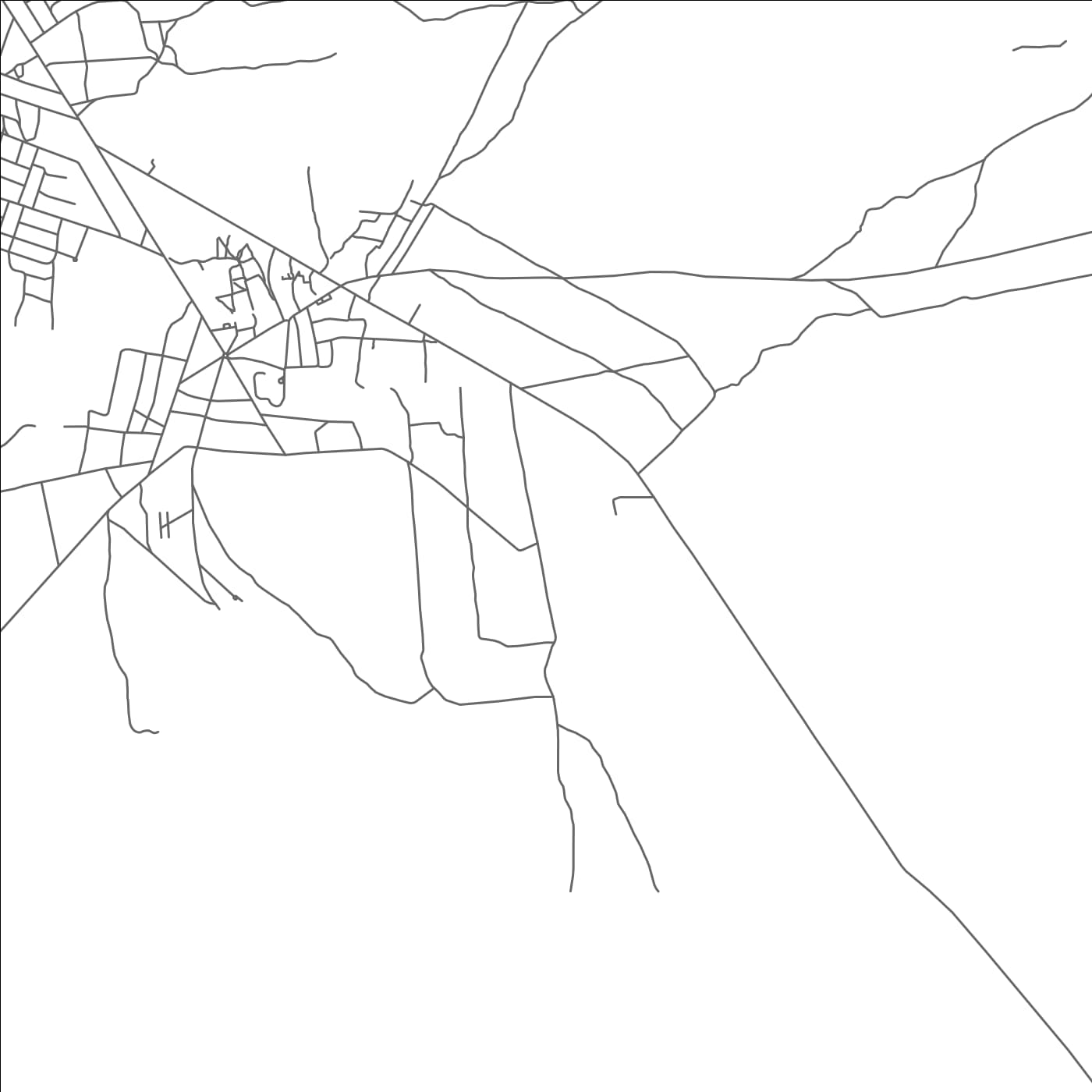 ROAD MAP OF SIKONGE, TANZANIA BY MAPBAKES