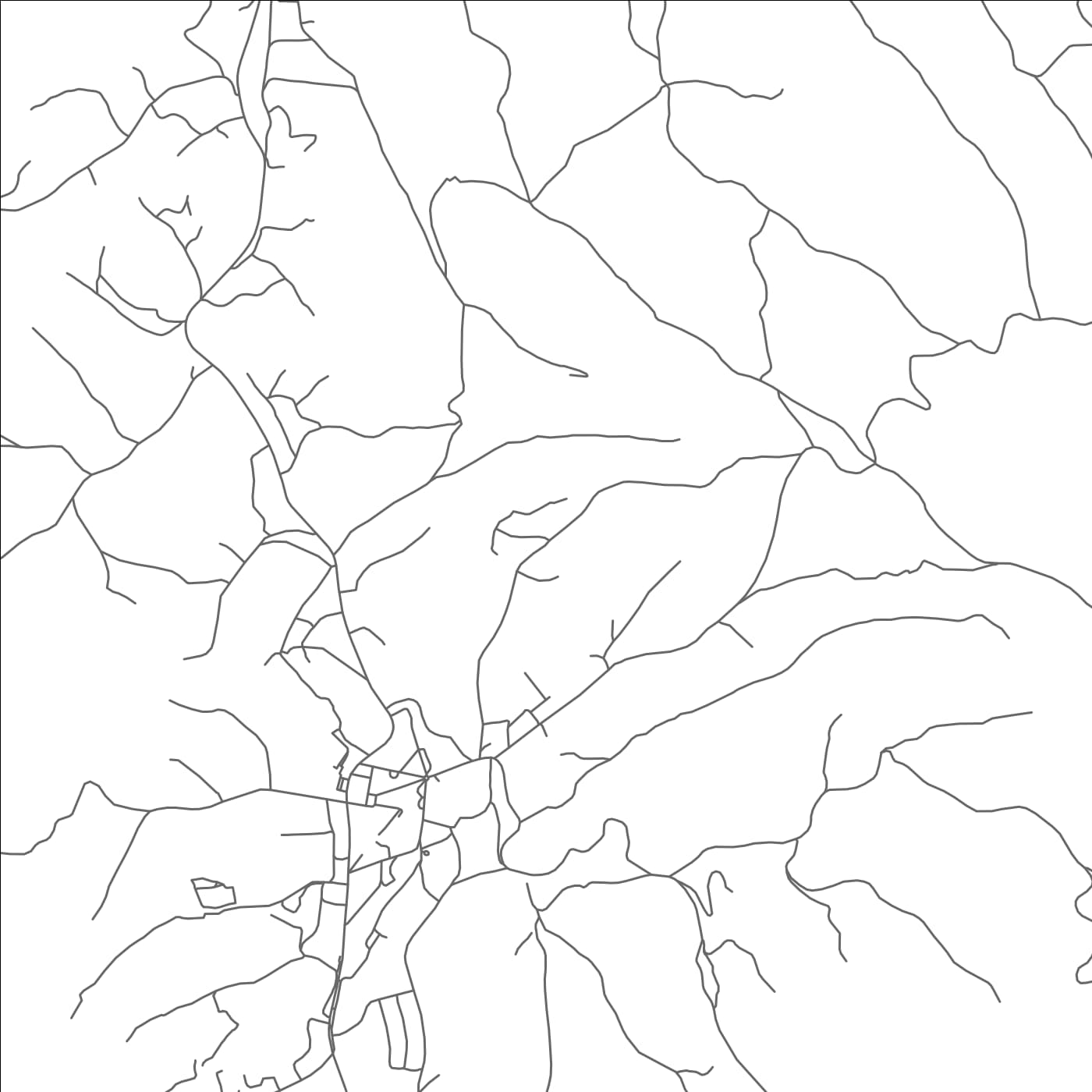 ROAD MAP OF TUKUYU, TANZANIA BY MAPBAKES