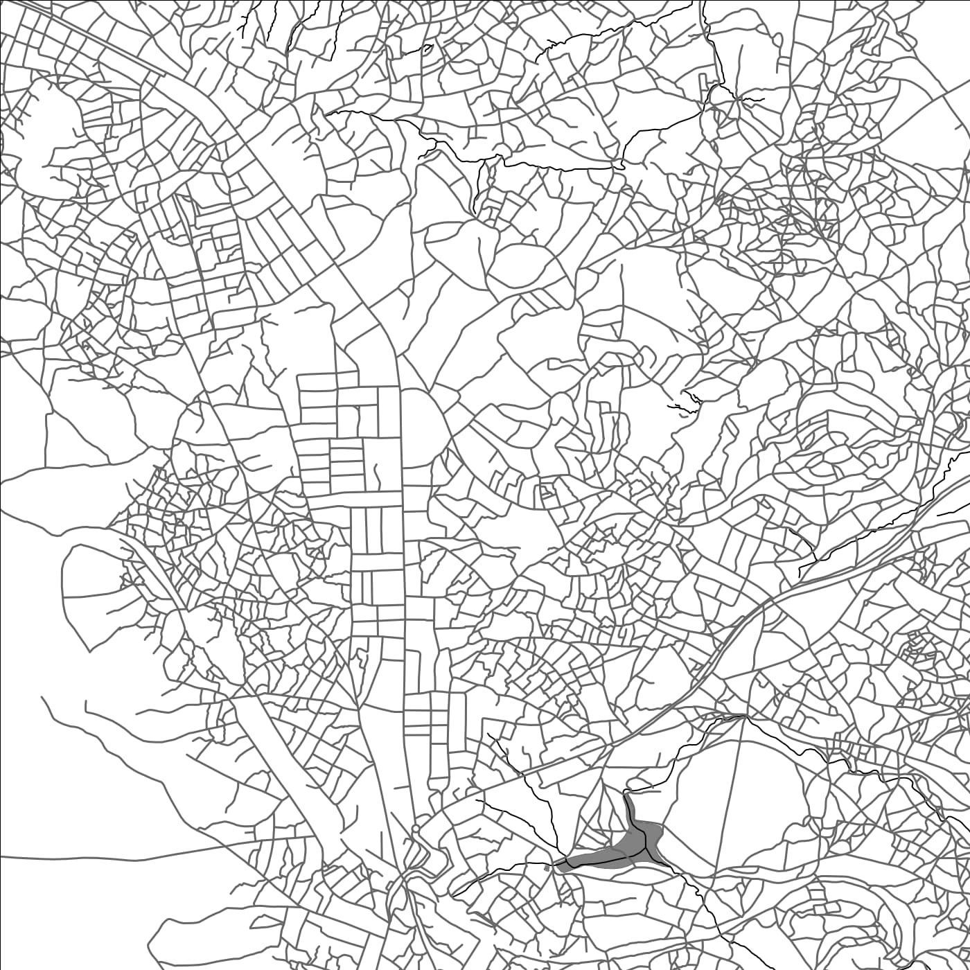 ROAD MAP OF TUNDUMA, TANZANIA BY MAPBAKES