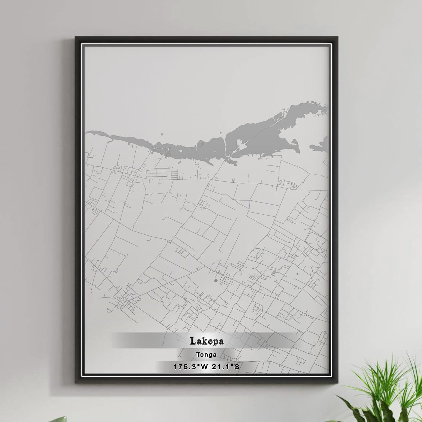 ROAD MAP OF LAKEPA, TONGA BY MAPBAKES