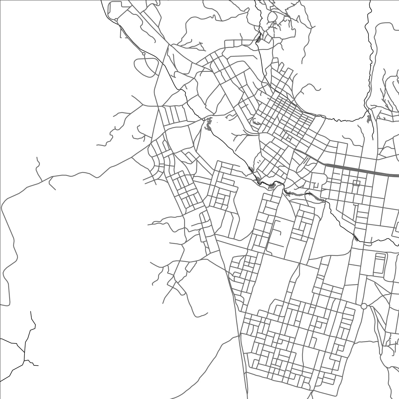 ROAD MAP OF DEK’EMHARE, ERITREA BY MAPBAKES